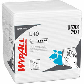 Wypall PowerClean L40 Towels: Extra Absorbent for General Use - Sponges Cleaning Pads & Wipers