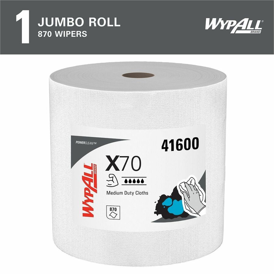 Wypall PowerClean X70 Medium Duty Cloths Jumbo Roll - Alternate-Image1