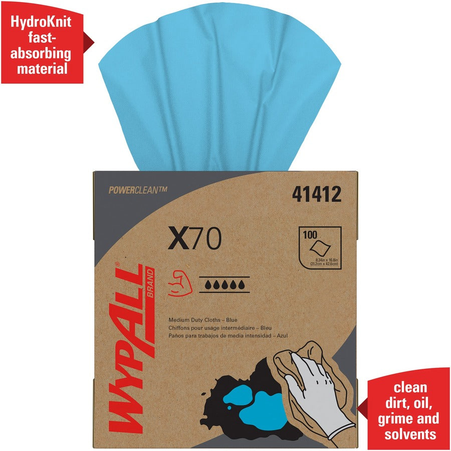 Wypall PowerClean X70 Medium Duty Cloths - Pop-Up Box - Alternate-Image2