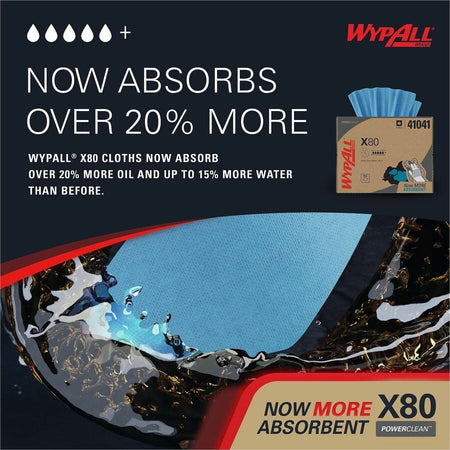 Wypall PowerClean X80 Heavy Duty Cloths - Brag Box - Alternate-Image2