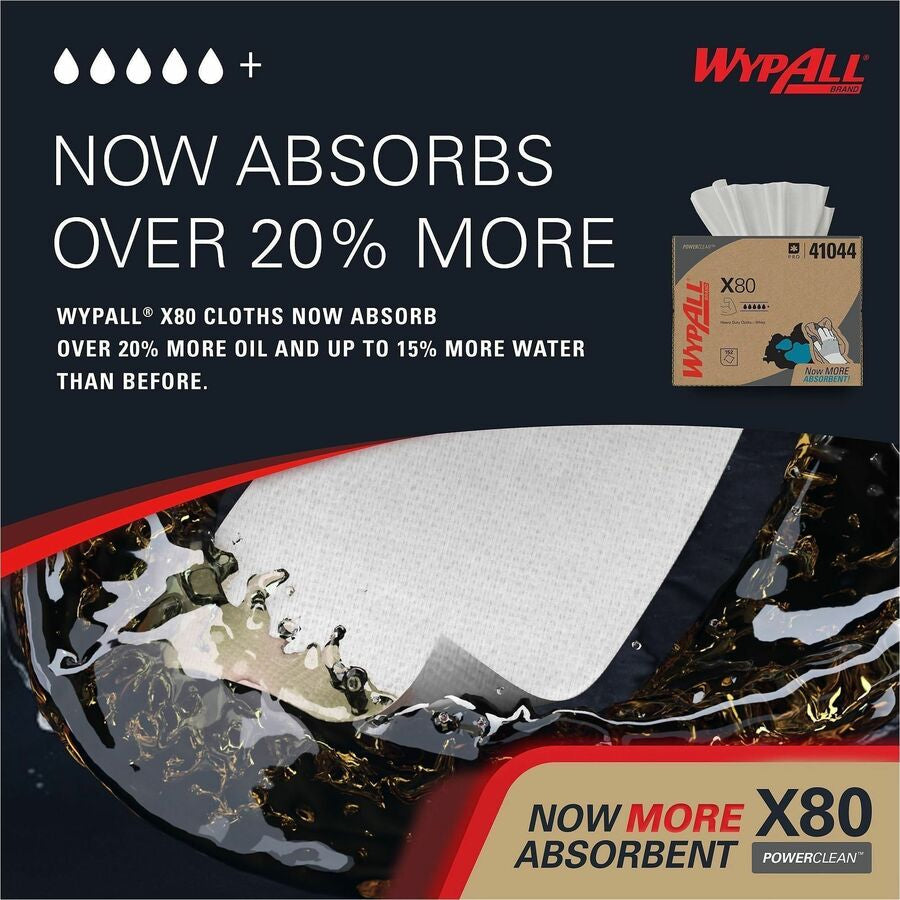 Wypall PowerClean X80 Heavy Duty Cloths - Brag Box - Alternate-Image2
