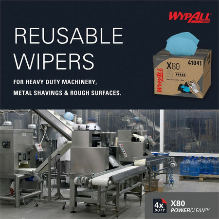Wypall PowerClean X80 Heavy Duty Cloths - Brag Box - Front