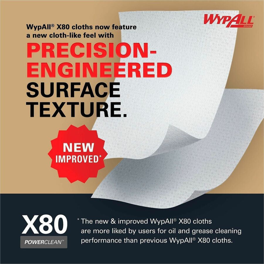 Wypall PowerClean X80 Heavy Duty Cloths - Brag Box - Alternate-Image3