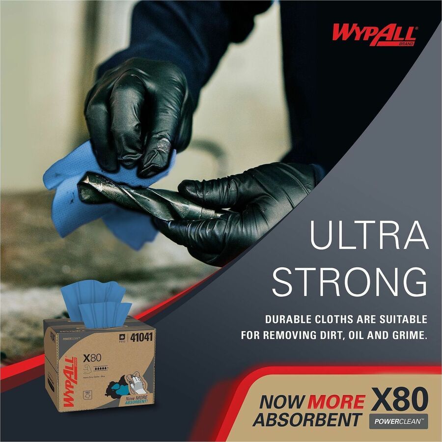 Wypall PowerClean X80 Heavy Duty Cloths - Brag Box - Alternate-Image4