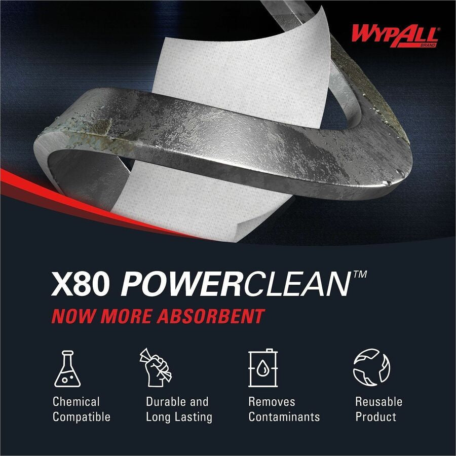 Wypall PowerClean X80 Heavy Duty Cloths - Brag Box - Alternate-Image6