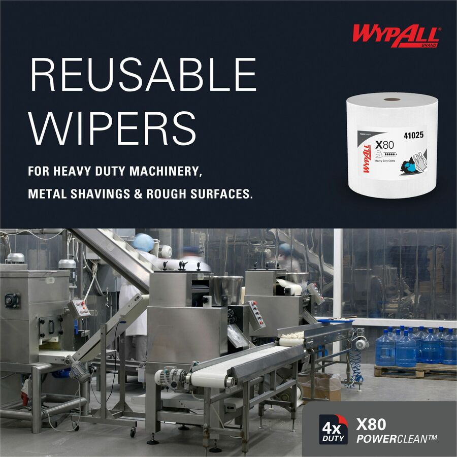 Wypall PowerClean X80 Heavy Duty Cloths - Front