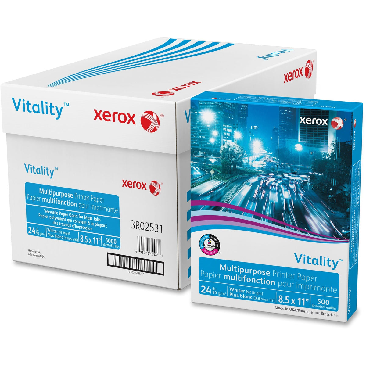 Xerox Vitality Multipurpose Printer Paper - White - 2000
