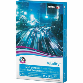 Xerox Vitality Printer Paper: 11’’ x 17’’ - 92 Brightness - 20 lb - 500 Sheets - Copy & Paper