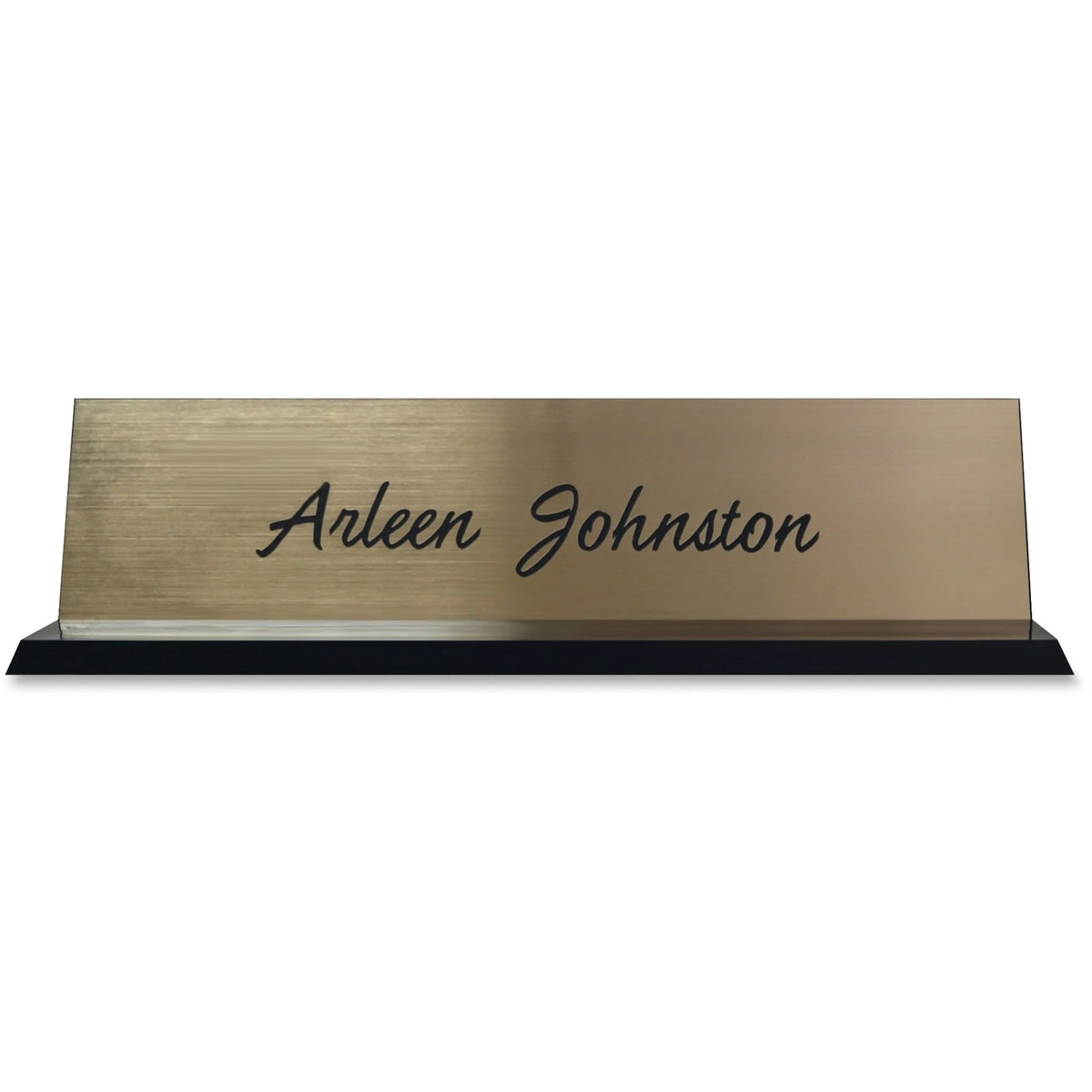 Xstamper Acrylic Base Desk Sign - Double Sided Durable - Black - Signs & Nameplates