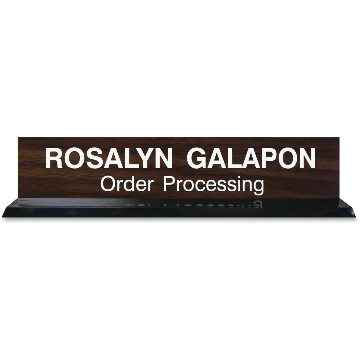 Xstamper Acrylic Base Desk Sign Set - Durable 2’’x10’’ Design - Signs & Nameplates