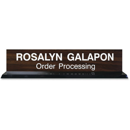 Xstamper Acrylic Base Desk Sign Set - Durable 2’’x10’’ Design - Signs & Nameplates