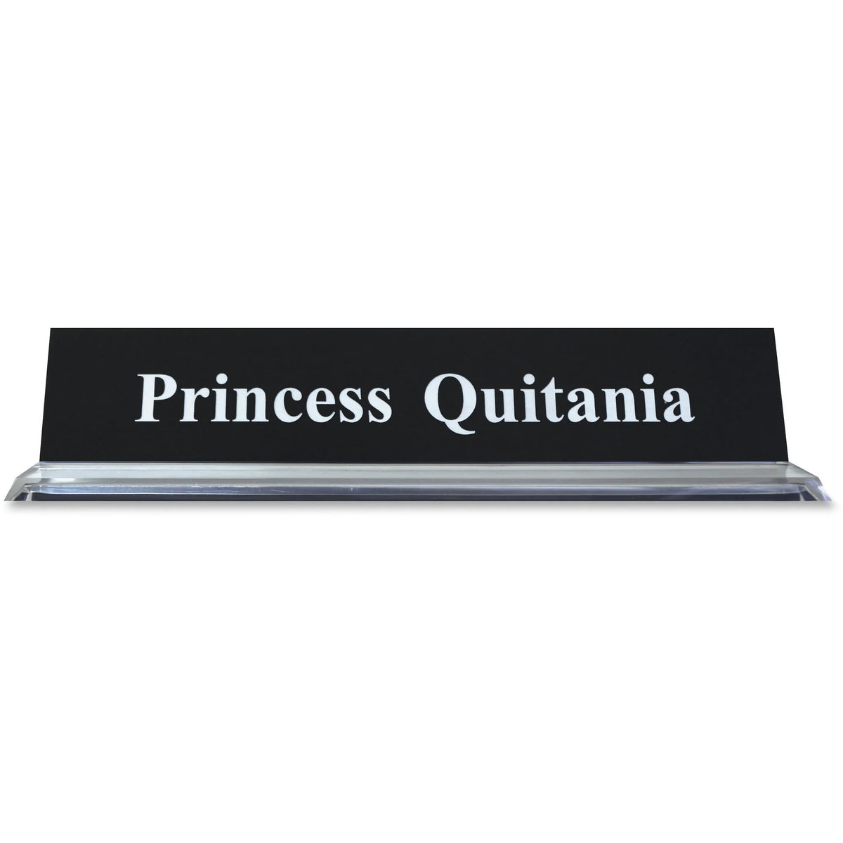 Xstamper Acrylic Base Desk Sign Set - Durable 2’’x10’’ Design - Signs & Nameplates