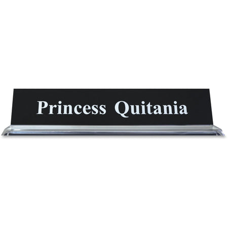 Xstamper Acrylic Base Desk Sign Set - Durable 2’’x10’’ Design - Signs & Nameplates