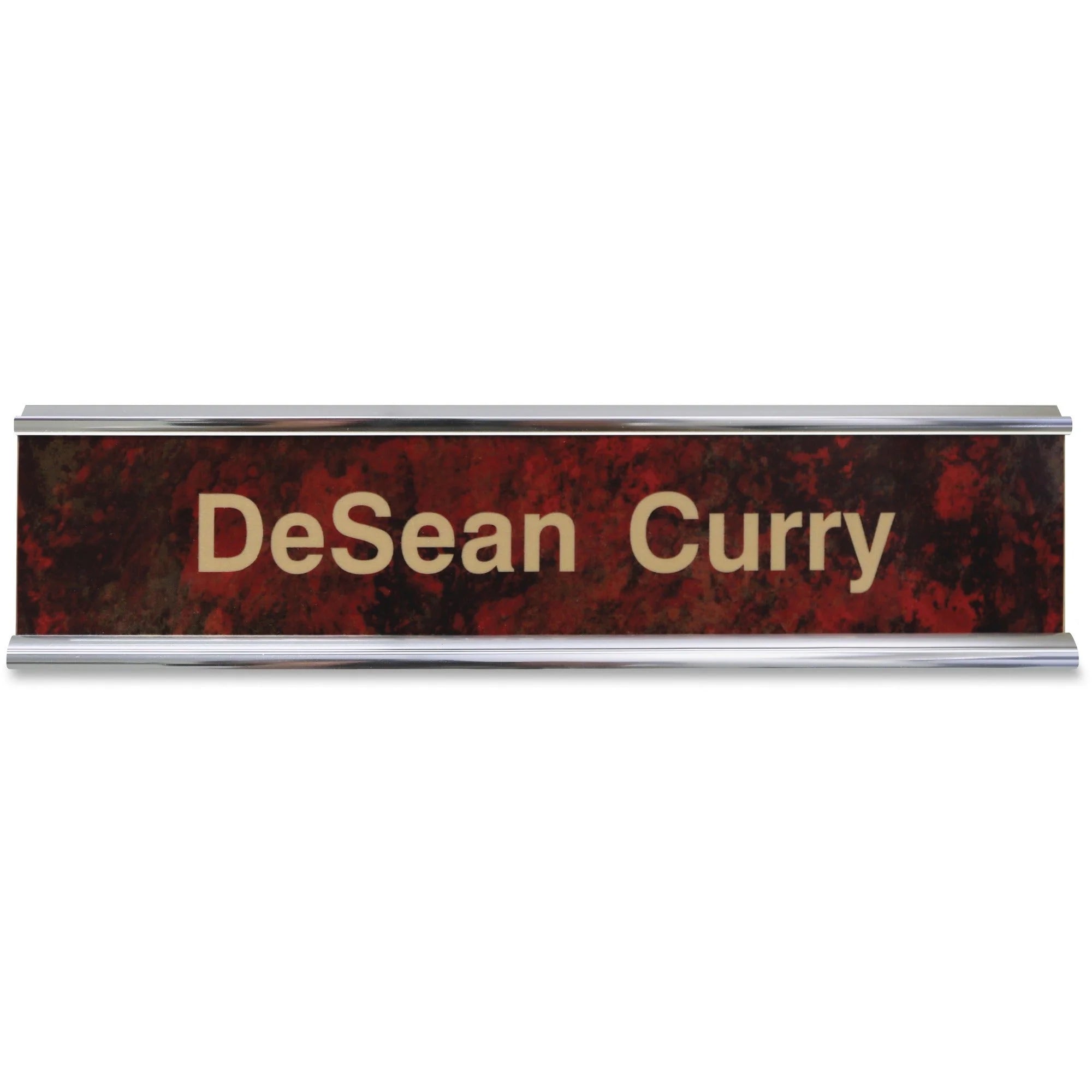 Xstamper Aluminum Desk Holder: Double-sided Rectangular Shape - Signs & Nameplates