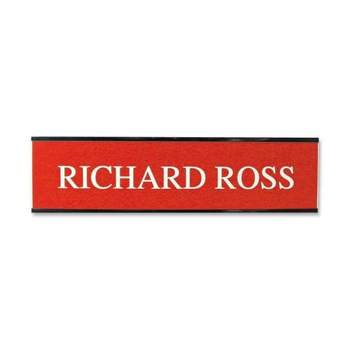Xstamper Aluminum Wall Sign - 8’’ x 2’’ - Indoor/Outdoor - Silver - Signs & Nameplates