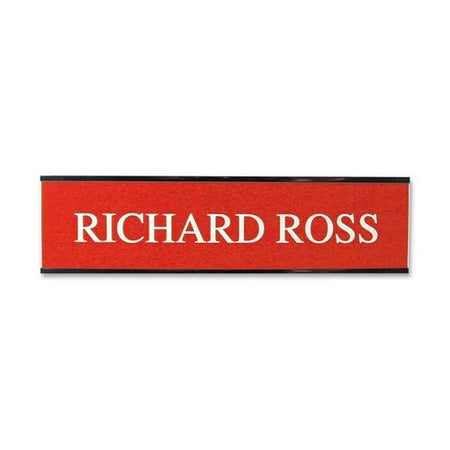Xstamper Aluminum Wall Sign - 8’’ x 2’’ - Indoor/Outdoor - Silver - Signs & Nameplates