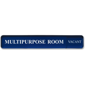 Xstamper Changeable Wall Sign: 13’’ x 2’’ Rectangular Aluminum Sign - Signs & Nameplates
