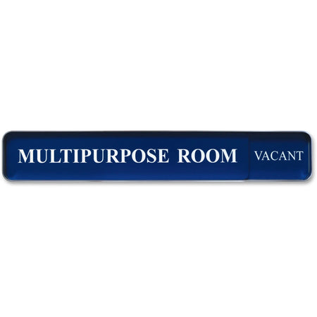 Xstamper Changeable Wall Sign: 13’’ x 2’’ Rectangular Aluminum Sign - Signs & Nameplates