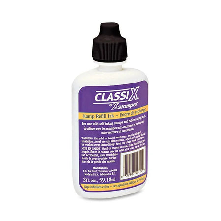 Xstamper Classix Custom Self-Inking Refills: Black Ink 2 fl oz - 1 Each - Stamp & Refills