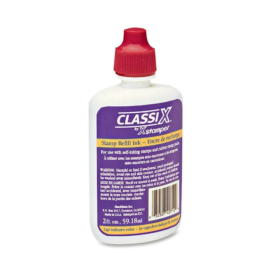 Xstamper Classix Custom Self-Inking Refills: Red Ink - 2 fl oz - Stamp & Refills