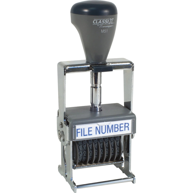 Xstamper ClassiX Number Stamp: Self-Inking 1.13’’ x 1.63’’ 7000 Impressions - Numbering Stamps & Counters