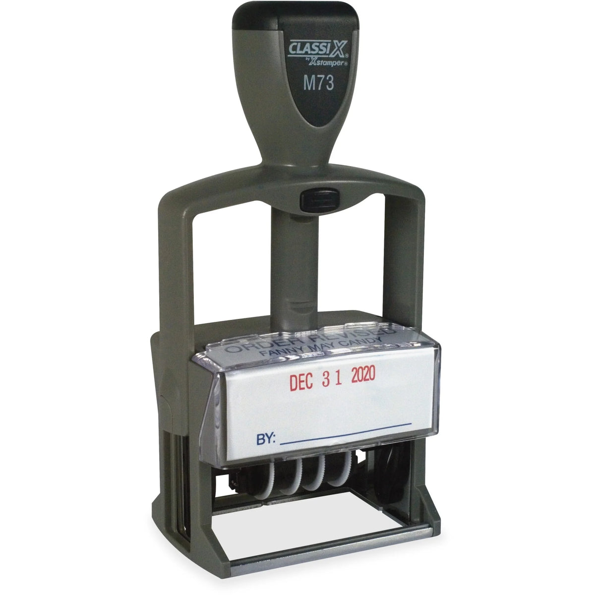 Xstamper ClassiX Self-inking Date Stamp - 1.38’’ x 2.25’’ - Assorted - Daters
