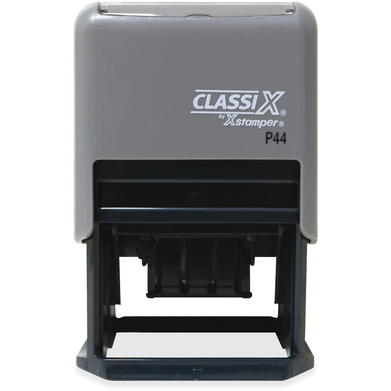 Xstamper ClassiX Self-inking Date Stamp - Custom 6-Line Message/Date - Daters