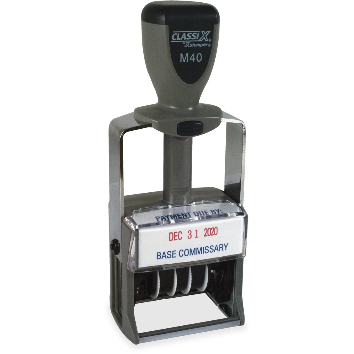 Xstamper ClassiX Self-inking Date Stamp - Efficient Message/Date - Daters