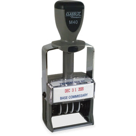 Xstamper ClassiX Self-inking Date Stamp - Efficient Message/Date - Daters