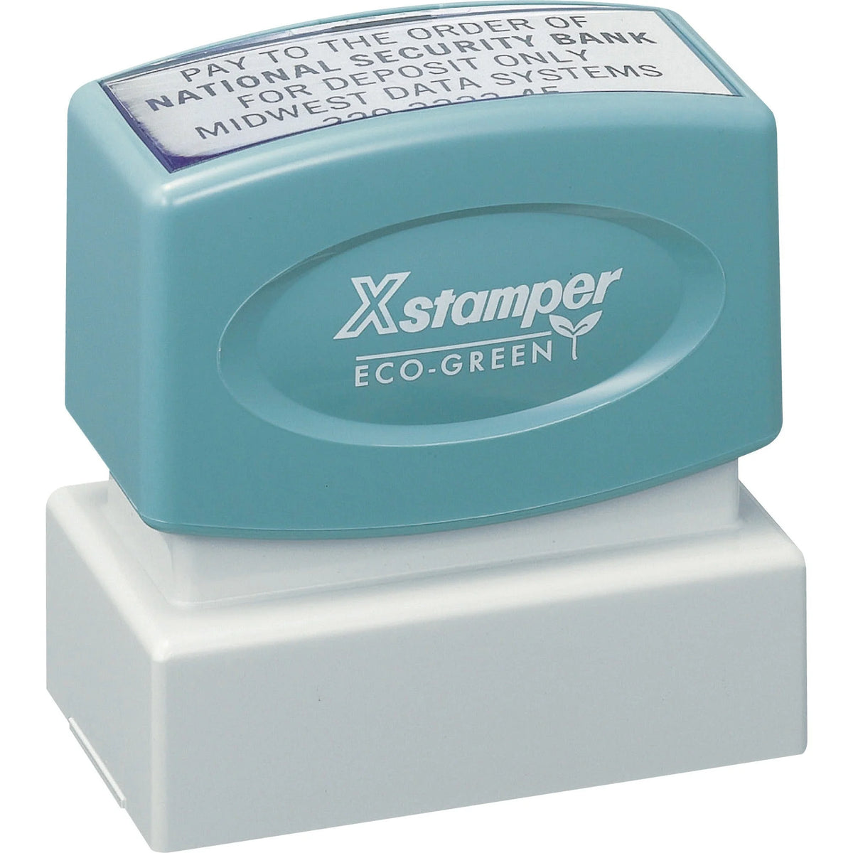 Xstamper Custom Endorsement Stamp - Personalized Message - 1’’x2’’ - 50k Impressions - Address & Office Stamps