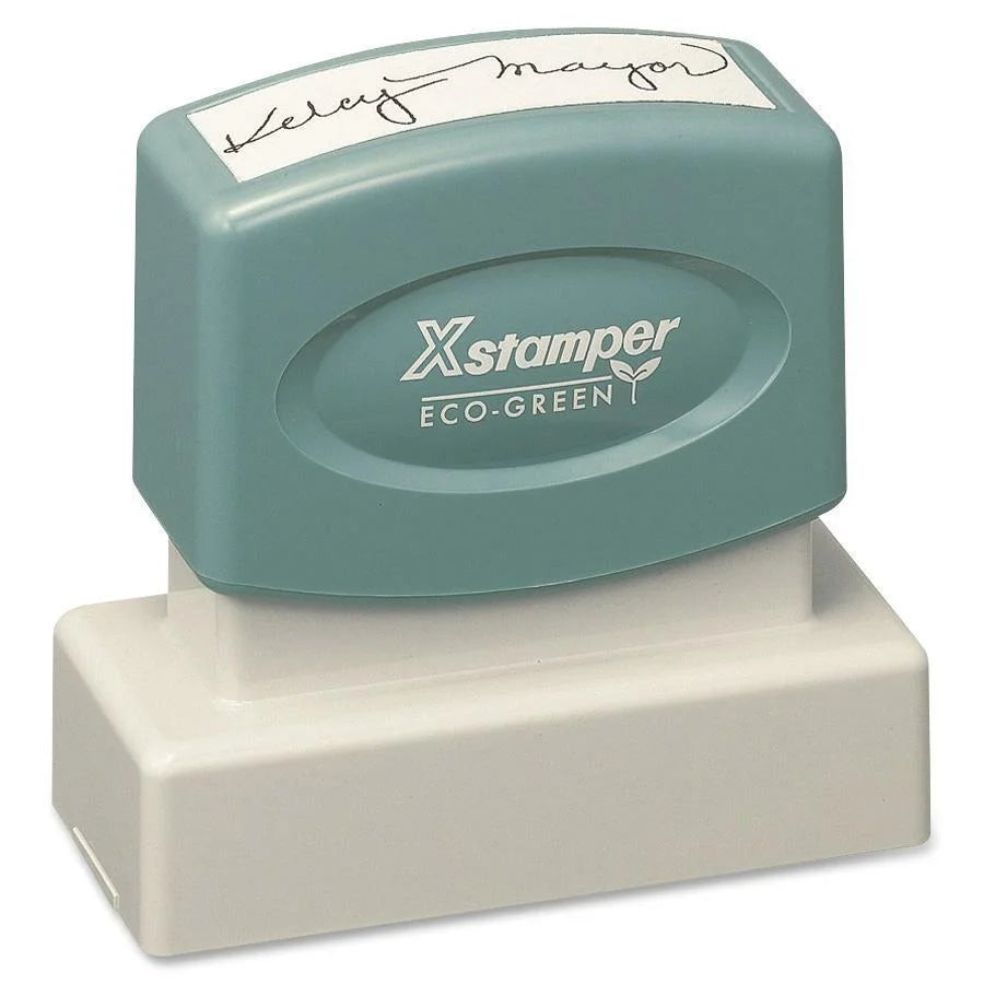 Xstamper Custom Message Stamp: 0.69’’ x 1.93’’ - 50000 Impressions - Address & Office Stamps