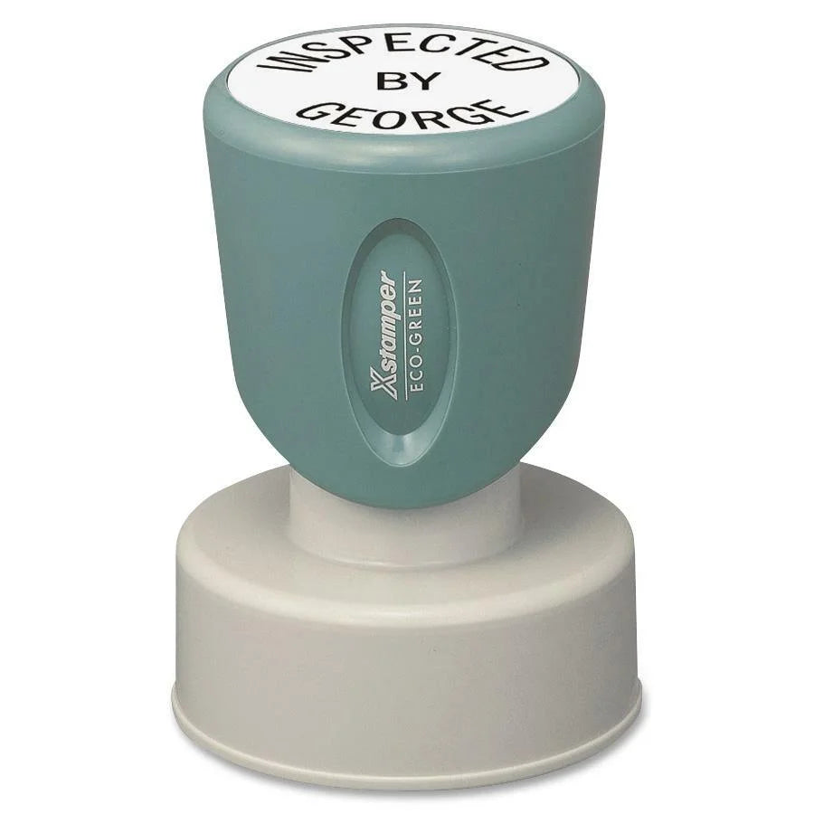Xstamper Custom Round Pre-inked Stamp: Message - 1.19’’ Diameter - 50000 Impressions - Address & Office Stamps