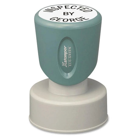 Xstamper Custom Round Pre-inked Stamp: Message - 1.19’’ Diameter - 50000 Impressions - Address & Office Stamps