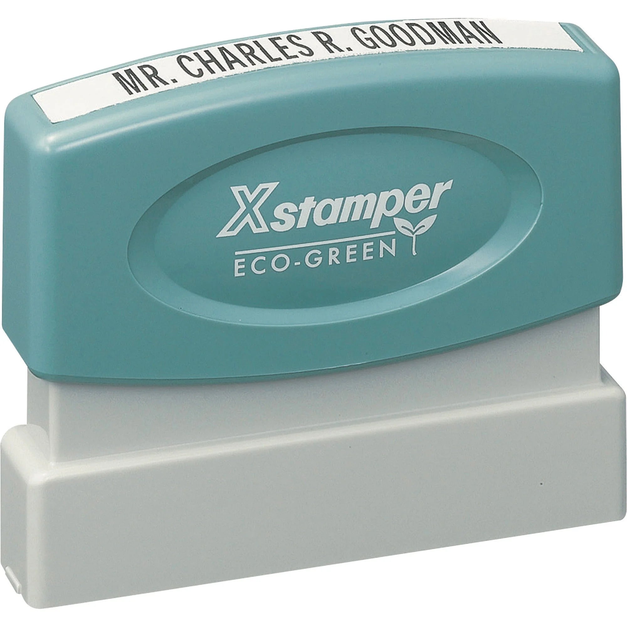 Xstamper Custom Single Line Stamp - Personalized Message - 0.12’’ x 2.37’’ - 50000 Impressions - Address & Office Stamps