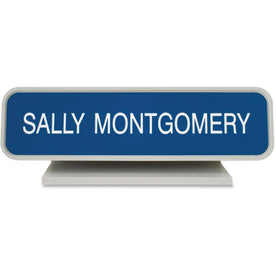Xstamper Designer Desk Sign: Logo Design 8x2’’ Rectangular Plastic - Signs & Nameplates