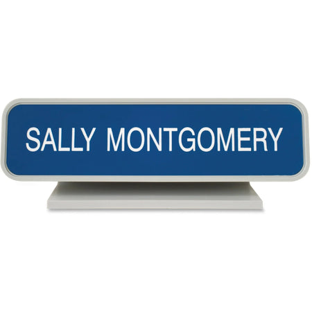 Xstamper Designer Desk Sign: Logo Design 8x2’’ Rectangular Plastic - Signs & Nameplates