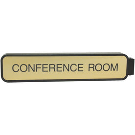 Xstamper Designer Double-sided Corridor Sign - Rectangular Plastic - Black - Signs & Nameplates