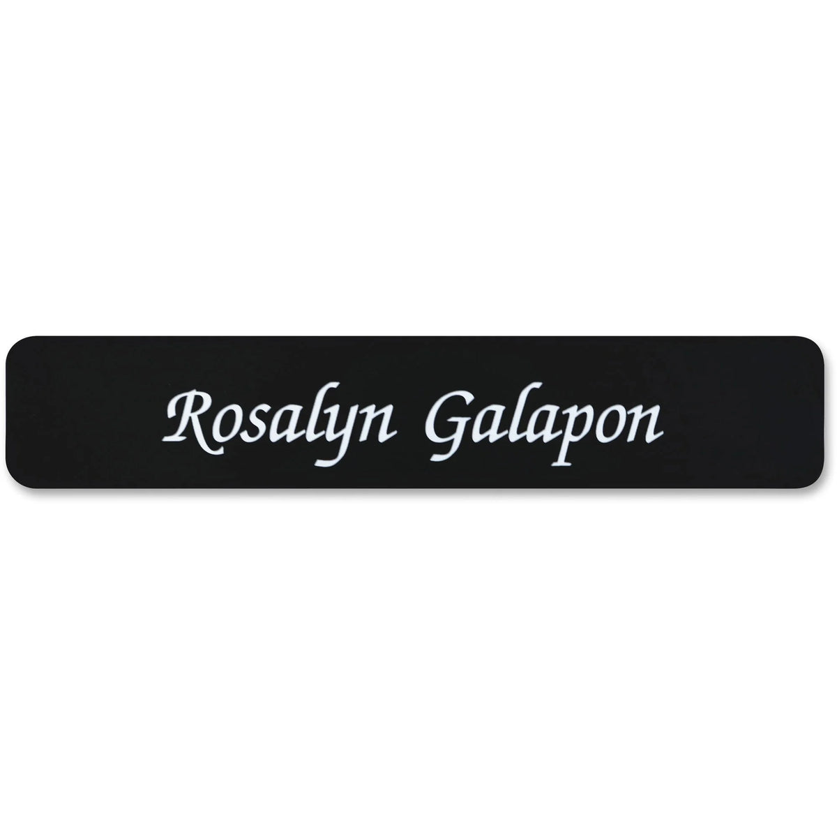 Xstamper Designer Name Plate: 10’’ x 2’’ Rectangular Plastic - Assorted - Signs & Nameplates