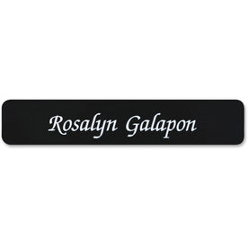 Xstamper Designer Name Plate: 10’’ x 2’’ Rectangular Plastic - Assorted - Signs & Nameplates
