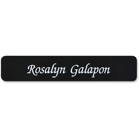 Xstamper Designer Name Plate: 10’’ x 2’’ Rectangular Plastic - Assorted - Signs & Nameplates