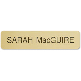 Xstamper Designer Name Plate: Rectangular Plastic 8’’ x 2’’ - Assorted - Signs & Nameplates