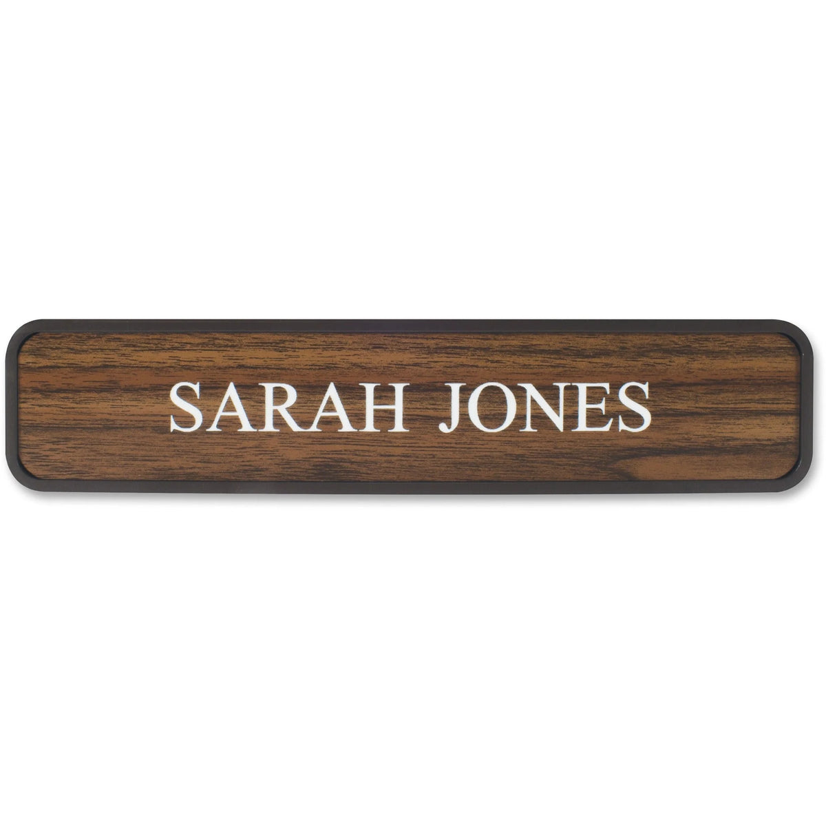 Xstamper Designer Wall/Door Sign: 10’’x2’’ Rectangular Brown Plastic Sign - Signs & Nameplates