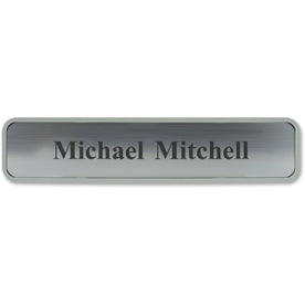 Xstamper Designer Wall/Door Sign - 10’’x2’’ Rectangular Gray Plastic - Signs & Nameplates