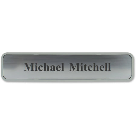 Xstamper Designer Wall/Door Sign - 10’’x2’’ Rectangular Gray Plastic - Signs & Nameplates