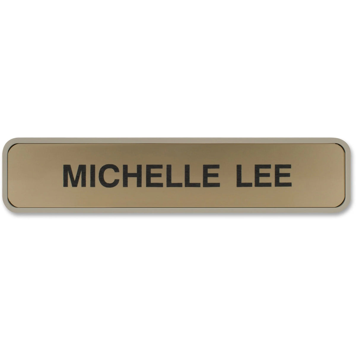 Xstamper Designer Wall/Door Sign - 10’’x2’’ Rectangular Plastic - Almond - Signs & Nameplates