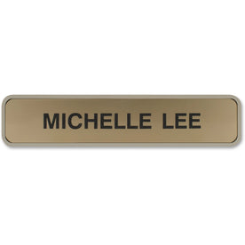 Xstamper Designer Wall/Door Sign - 10’’x2’’ Rectangular Plastic - Almond - Signs & Nameplates