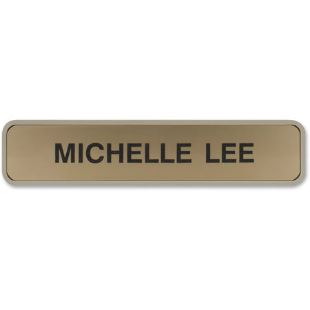 Xstamper Designer Wall/Door Sign - 10’’x2’’ Rectangular Plastic - Almond - Signs & Nameplates