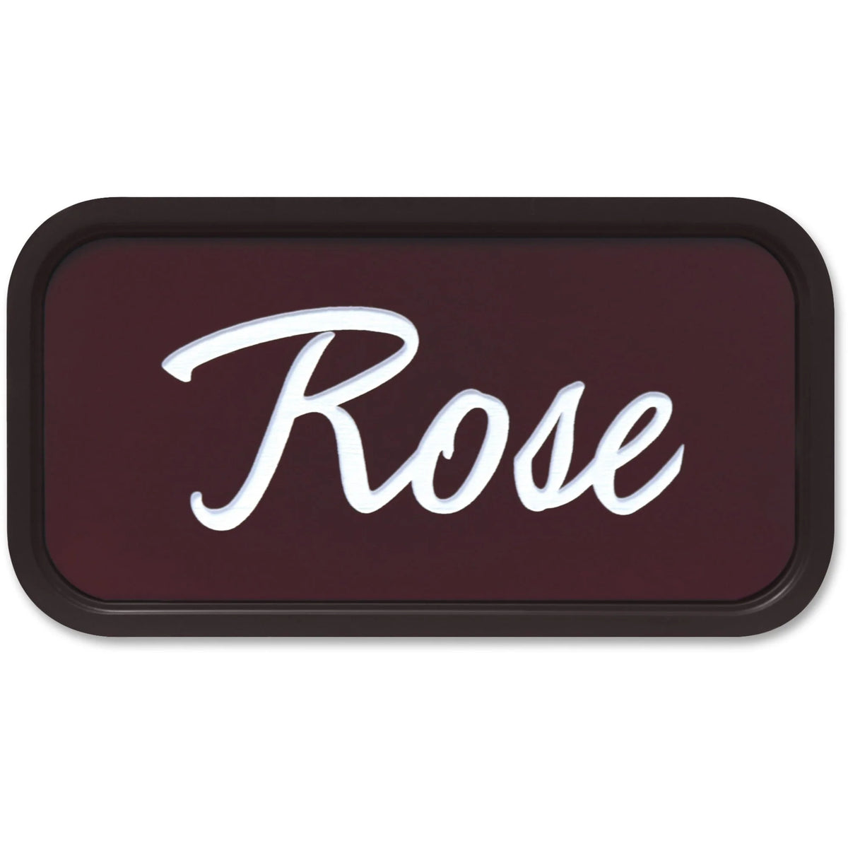 Xstamper Designer Wall/Door Sign: 4x2’’ Rectangular Brown Plastic - Signs & Nameplates