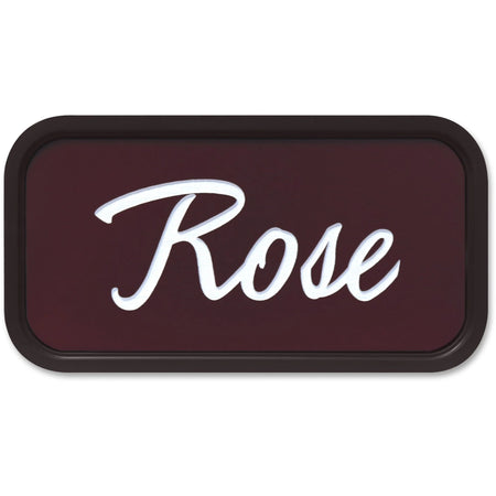 Xstamper Designer Wall/Door Sign: 4x2’’ Rectangular Brown Plastic - Signs & Nameplates