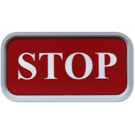 Xstamper Designer Wall/Door Sign - 4’’x2’’ Rectangular Gray Plastic - Signs & Nameplates